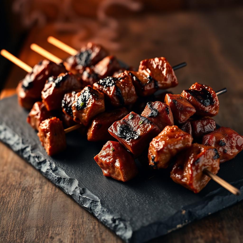 Brochettes de boeuf grillées